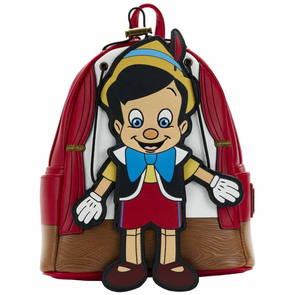Pinocchio (1940) - Moving Pinocchio 10” Faux Leather Mini Backpack