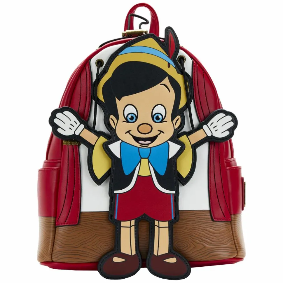Pinocchio (1940) - Moving Pinocchio 10” Faux Leather Mini Backpack