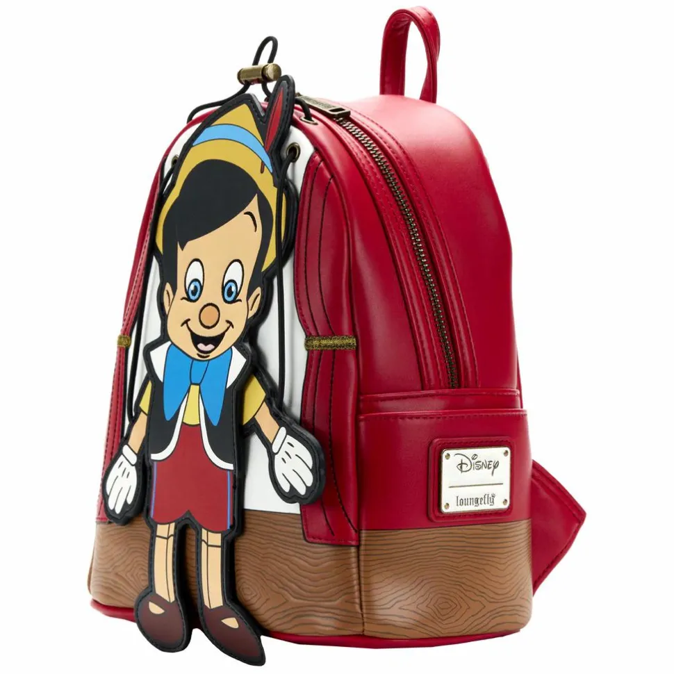 Pinocchio (1940) - Moving Pinocchio 10” Faux Leather Mini Backpack