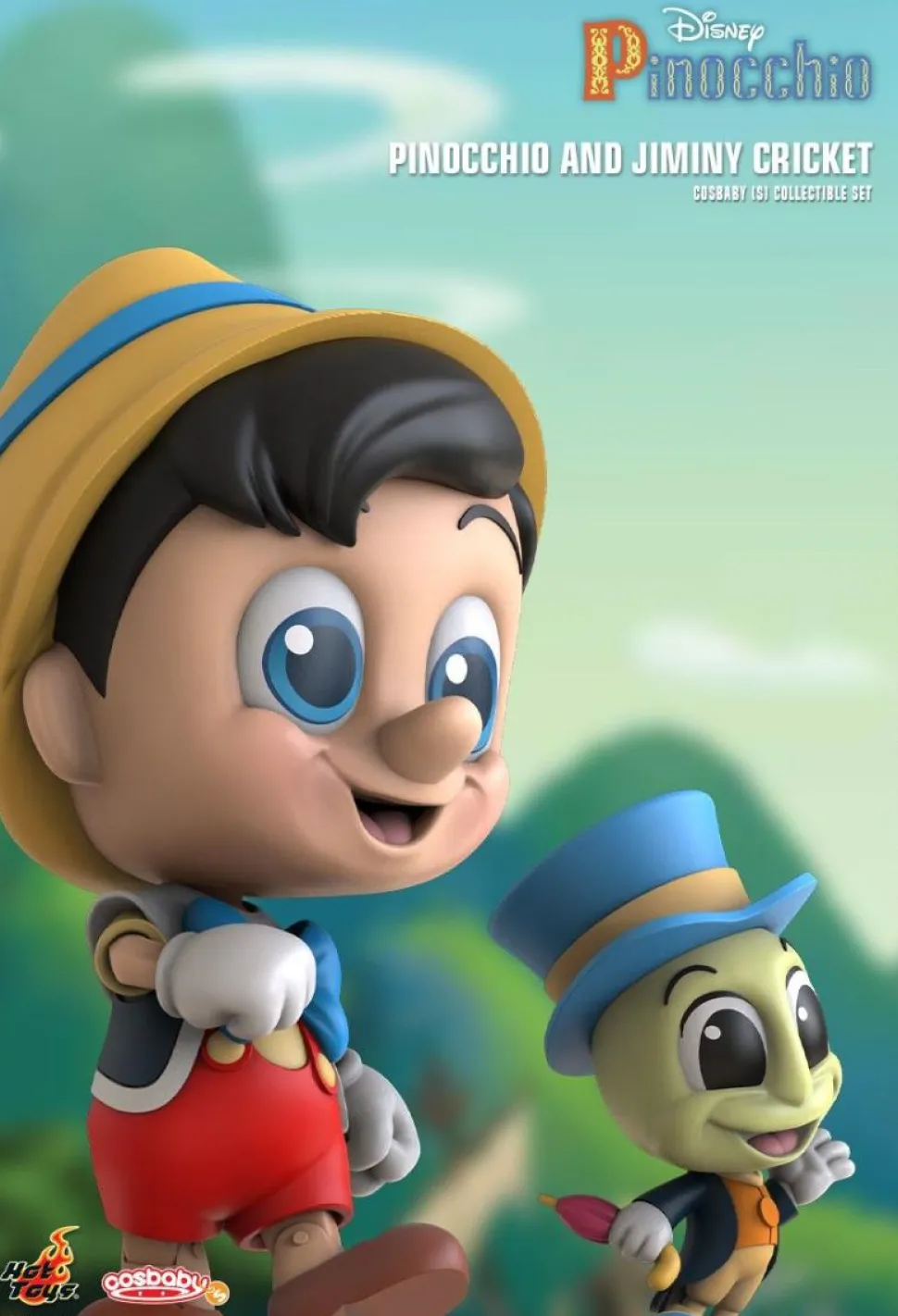 Pinocchio (1940) - Pinocchio & Jiminy Cricket Cosbaby (S) Hot Toys Figure
