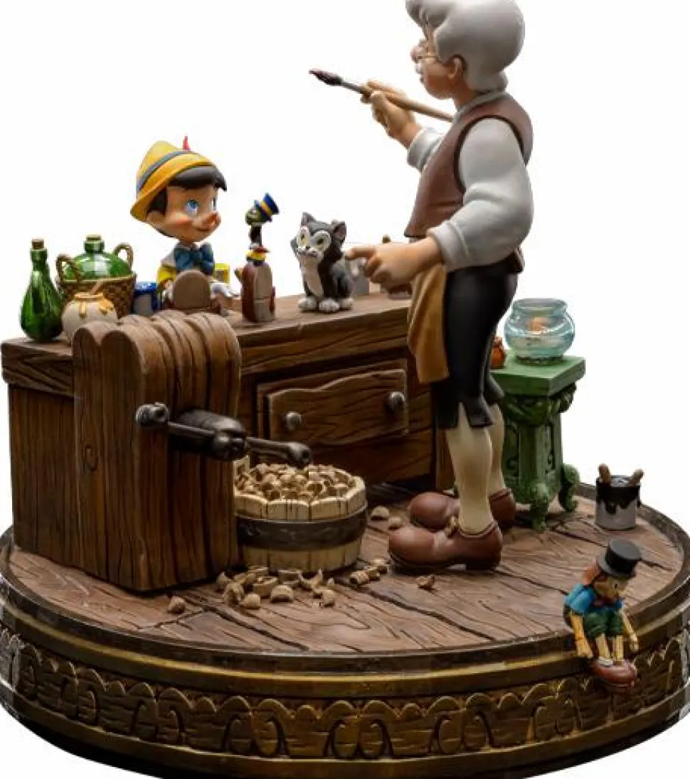 Pinocchio (1940) - Pinocchio, Geppetto & Jiminy Cricket Deluxe 1/10th Scale Statue
