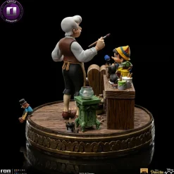 Pinocchio (1940) - Pinocchio, Geppetto & Jiminy Cricket Deluxe 1/10th Scale Statue