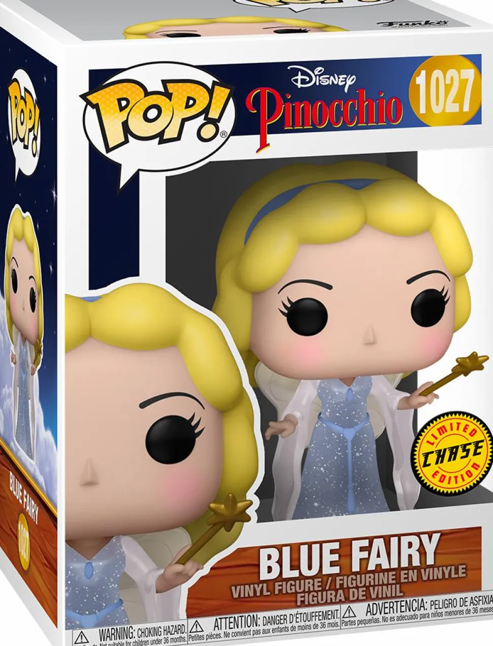 Pinocchio - Blue Fairy 80th Anniversary Pop! Vinyl Figure in Acrylic Pop! Protector (Chase Variant)