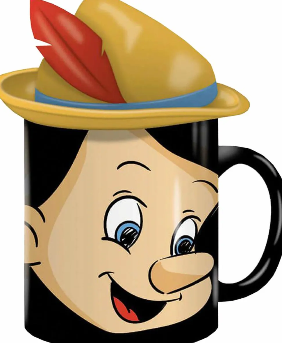Pinocchio - Pinocchio Shaped Mug with Lid