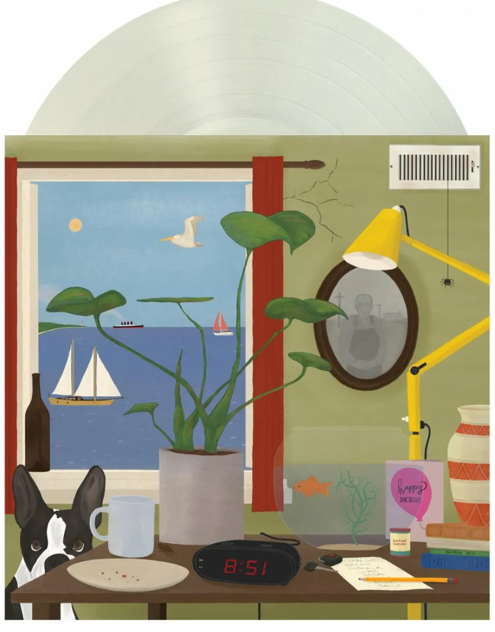 Pipe-Eye - Inside / Outside LP Vinyl Record (Hot Jam Donut Cream Coloured Vinyl)