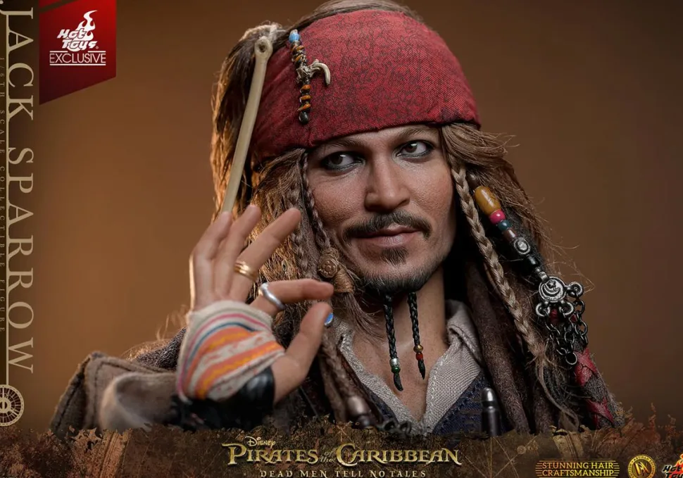 Pirates of the Caribbean: Dead Men Tell No Tales - Jack Sparrow (Artisan Edition) Deluxe 1/6th Scale Hot Toys Action Figure