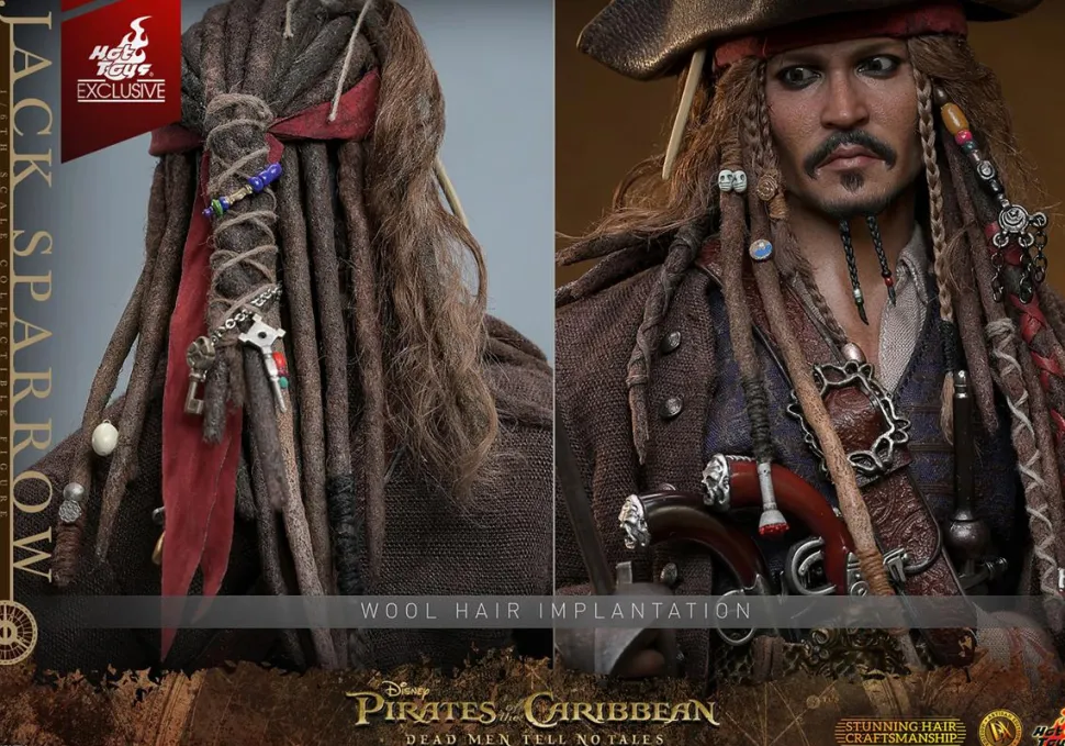 Pirates of the Caribbean: Dead Men Tell No Tales - Jack Sparrow (Artisan Edition) Deluxe 1/6th Scale Hot Toys Action Figure