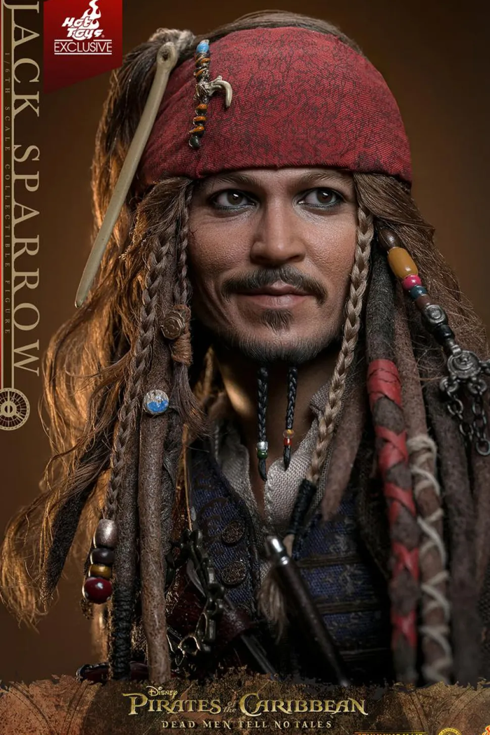 Pirates of the Caribbean: Dead Men Tell No Tales - Jack Sparrow (Artisan Edition) Deluxe 1/6th Scale Hot Toys Action Figure