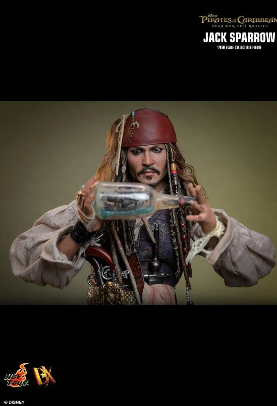 Pirates of the Caribbean: Dead Men Tell No Tales - Jack Sparrow 1/6th Scale Hot Toys Action Figure