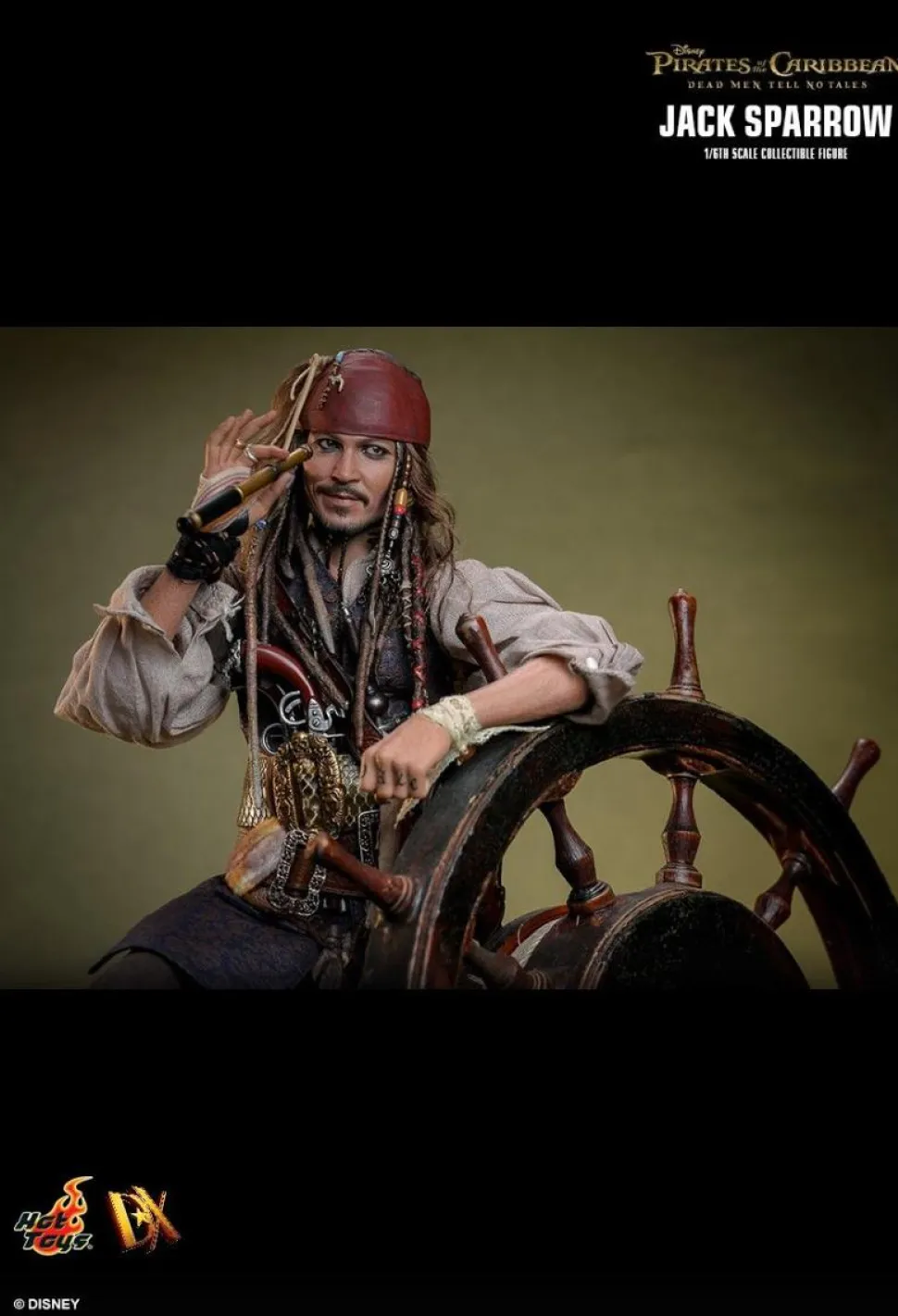 Pirates of the Caribbean: Dead Men Tell No Tales - Jack Sparrow 1/6th Scale Hot Toys Action Figure