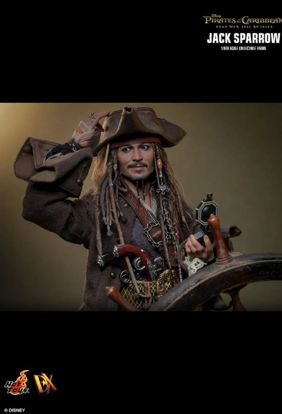 Pirates of the Caribbean: Dead Men Tell No Tales - Jack Sparrow 1/6th Scale Hot Toys Action Figure