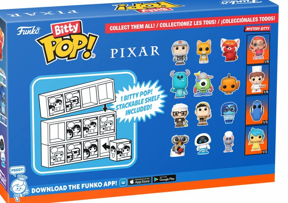 Pixar - Sulley, Mike Wazowski, Nemo & Mystery Bitty Pop! Vinyl Figure 4-Pack