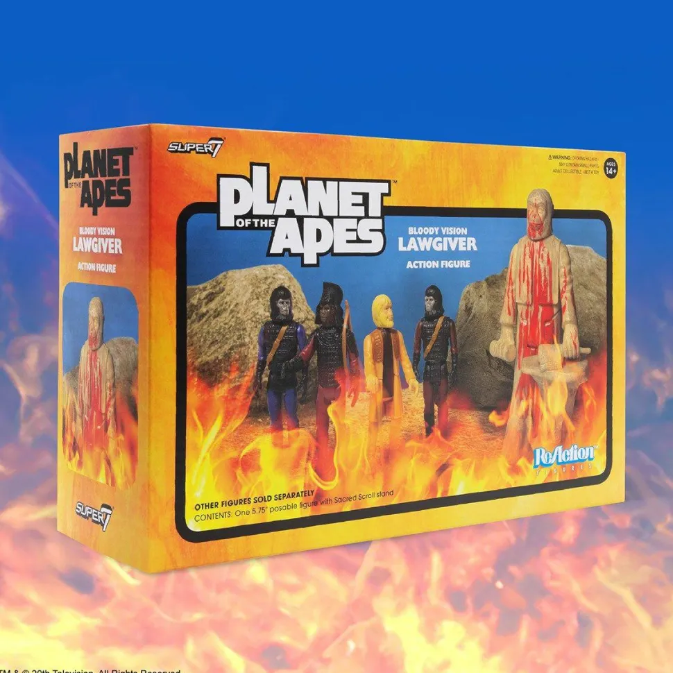 Planet of the Apes (1968) - Lawgiver Statue Bloody Vision Variant ReAction 5.75” Action Figure