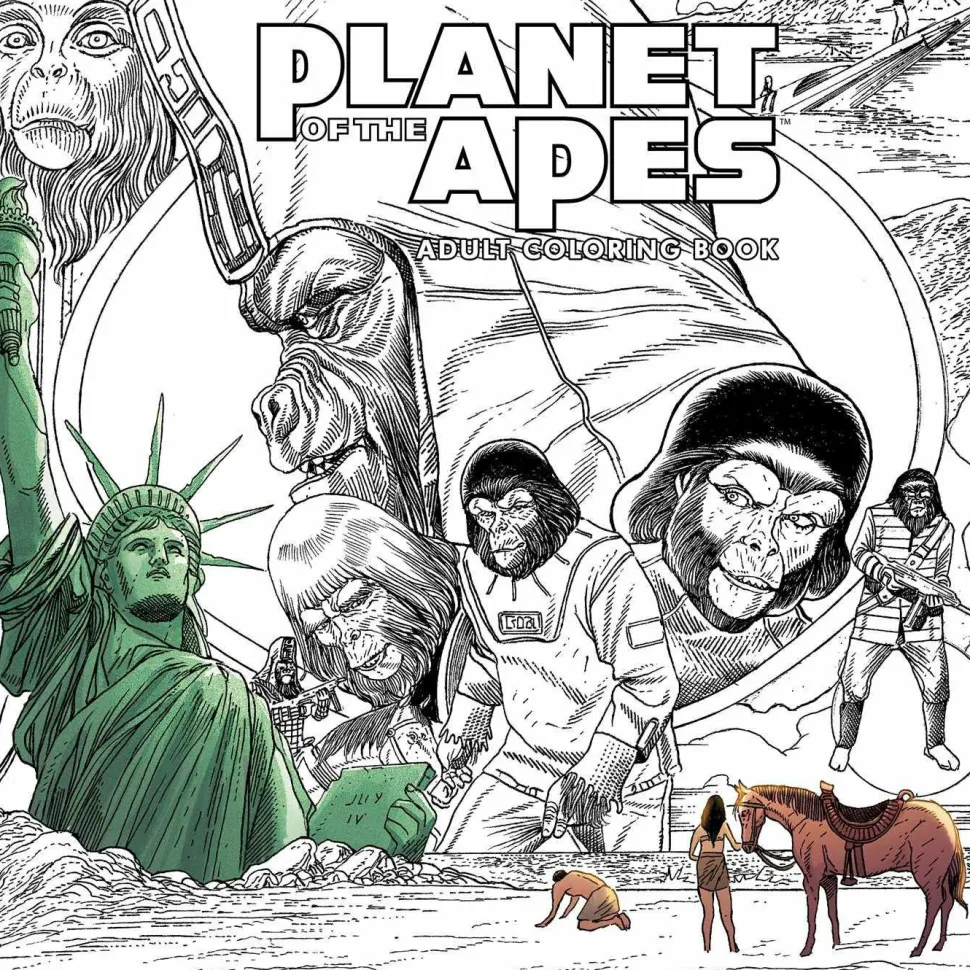 Planet of the Apes - Adult Colouring Book Paperback
