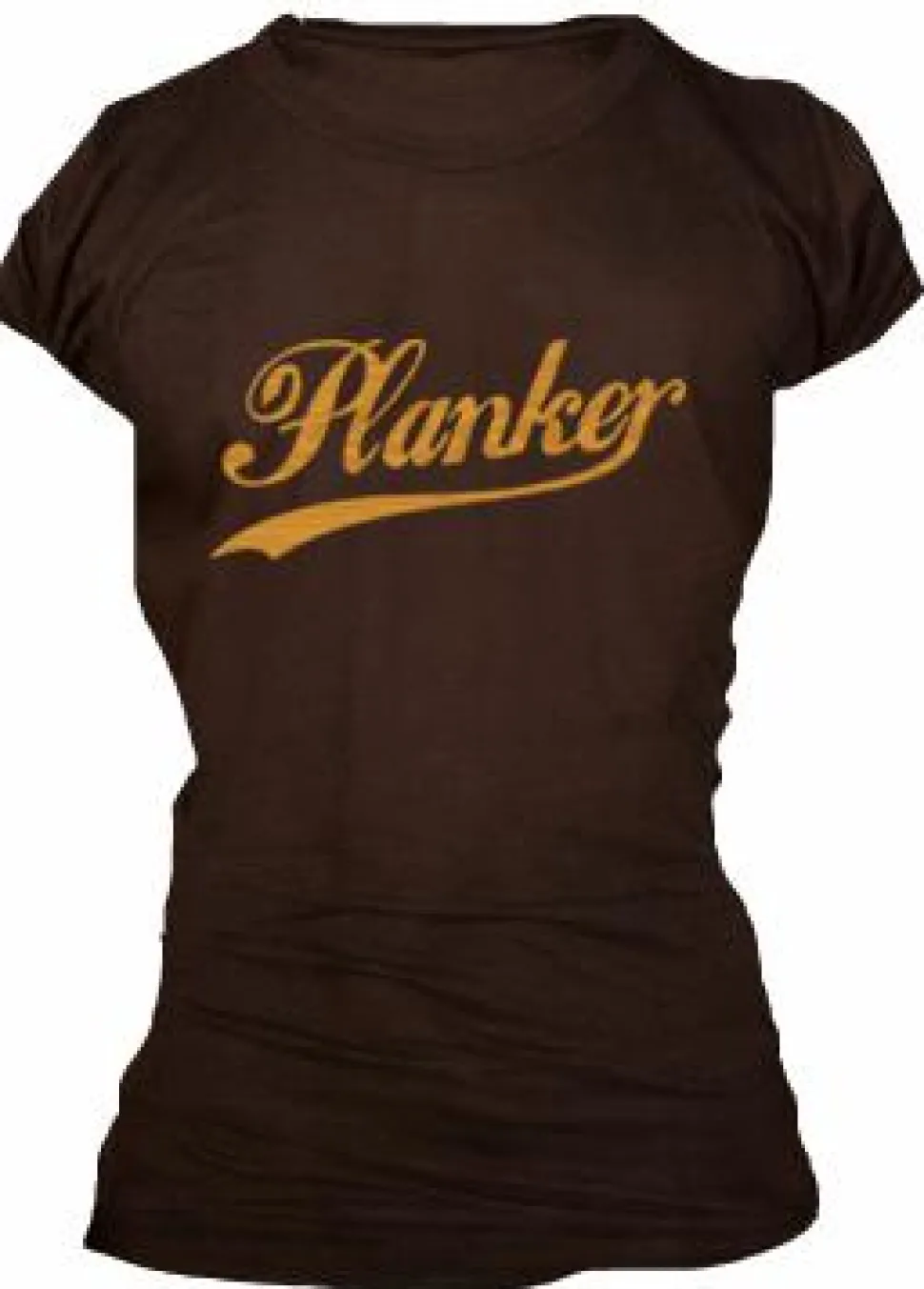 Planking - Planker Female T-Shirt (Chocolate & Woodgrain)
