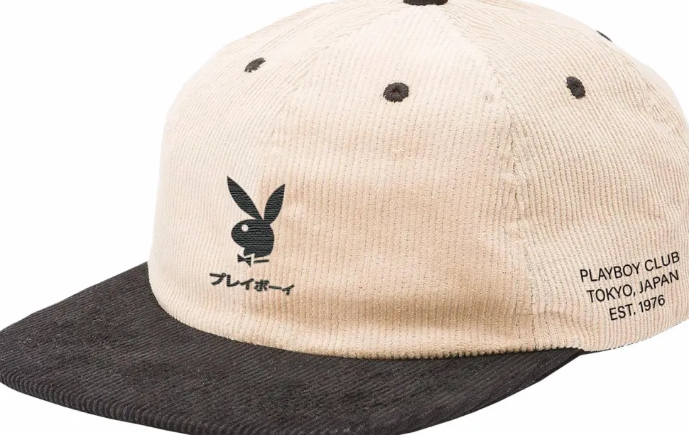 Playboy - Color Bars x Playboy Tokyo Club Sand Strapback Hat (One Size)