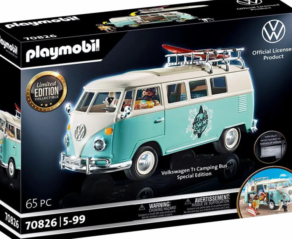 Playmobil - Volkswagen T1 Camping Bus Special Edition Playset (70826)