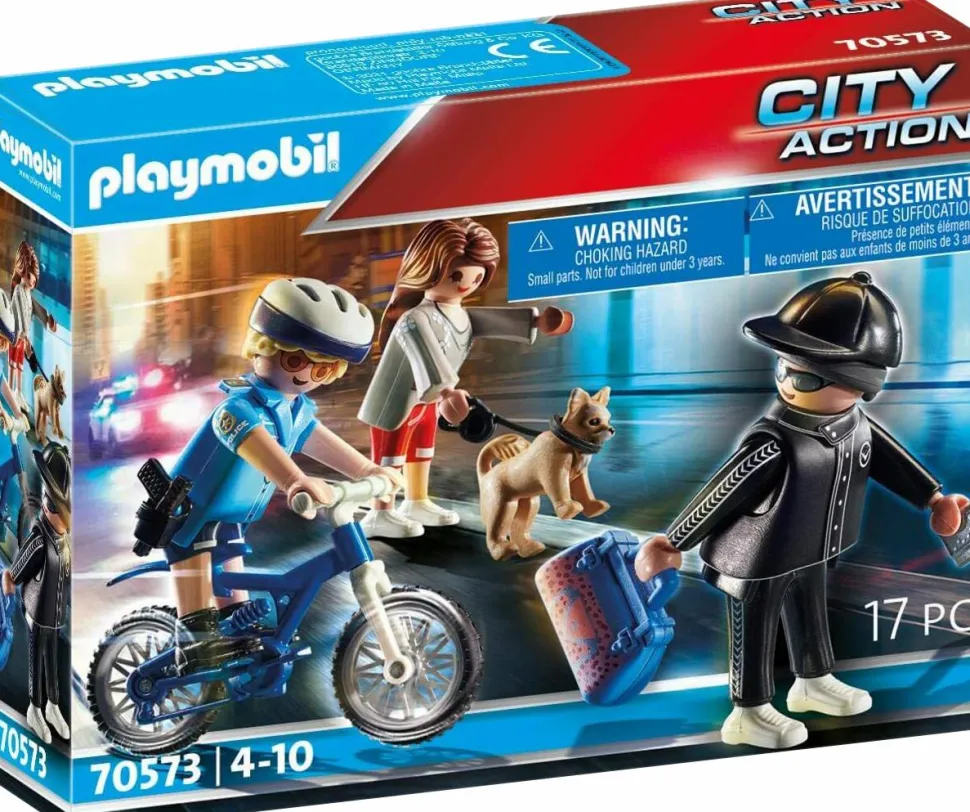 Playmobil: City Action - Police Bicycle with Thief (70573)