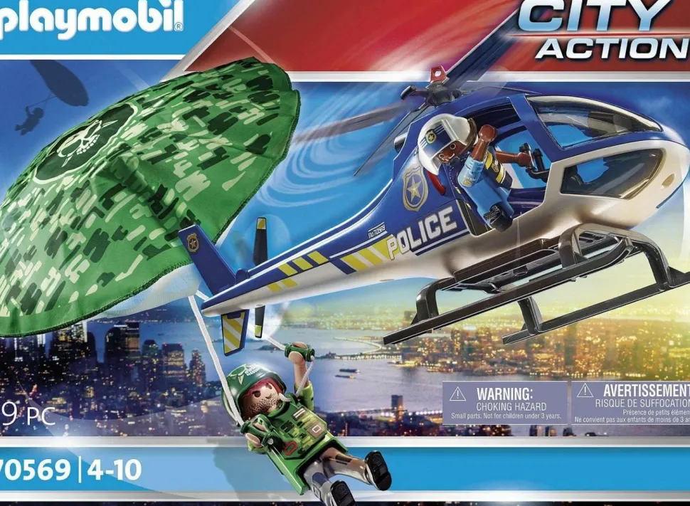 Playmobil: City Action - Police Parachute Search Playset (70569)