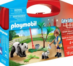 Playmobil: City Life - Panda Caretaker Carry Case Set (70357)