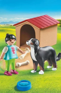 Playmobil: Country - Dog with Doghouse 2” Action Figure (70136)