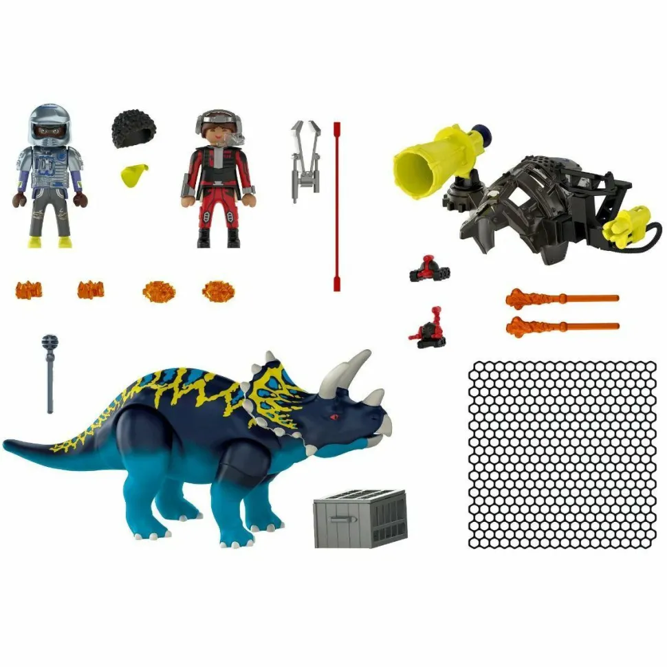 Playmobil: Dino Rise - Triceratops Battle for Legendary Stone Playset (70627)