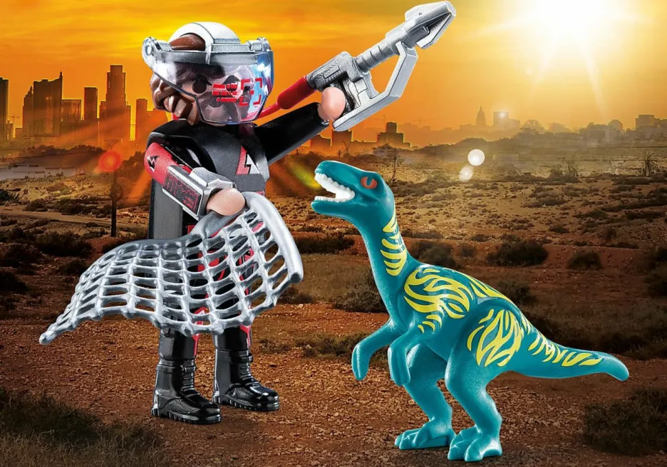 Playmobil: Dino Rise - Velociraptor with Dino Catcher (70693)