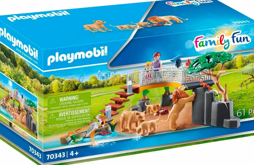 Playmobil: Family Fun - Outdoor Lion Enclosure Playset (70343)