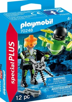 Playmobil: Top Agents - Agent with Drone Playset (70248)