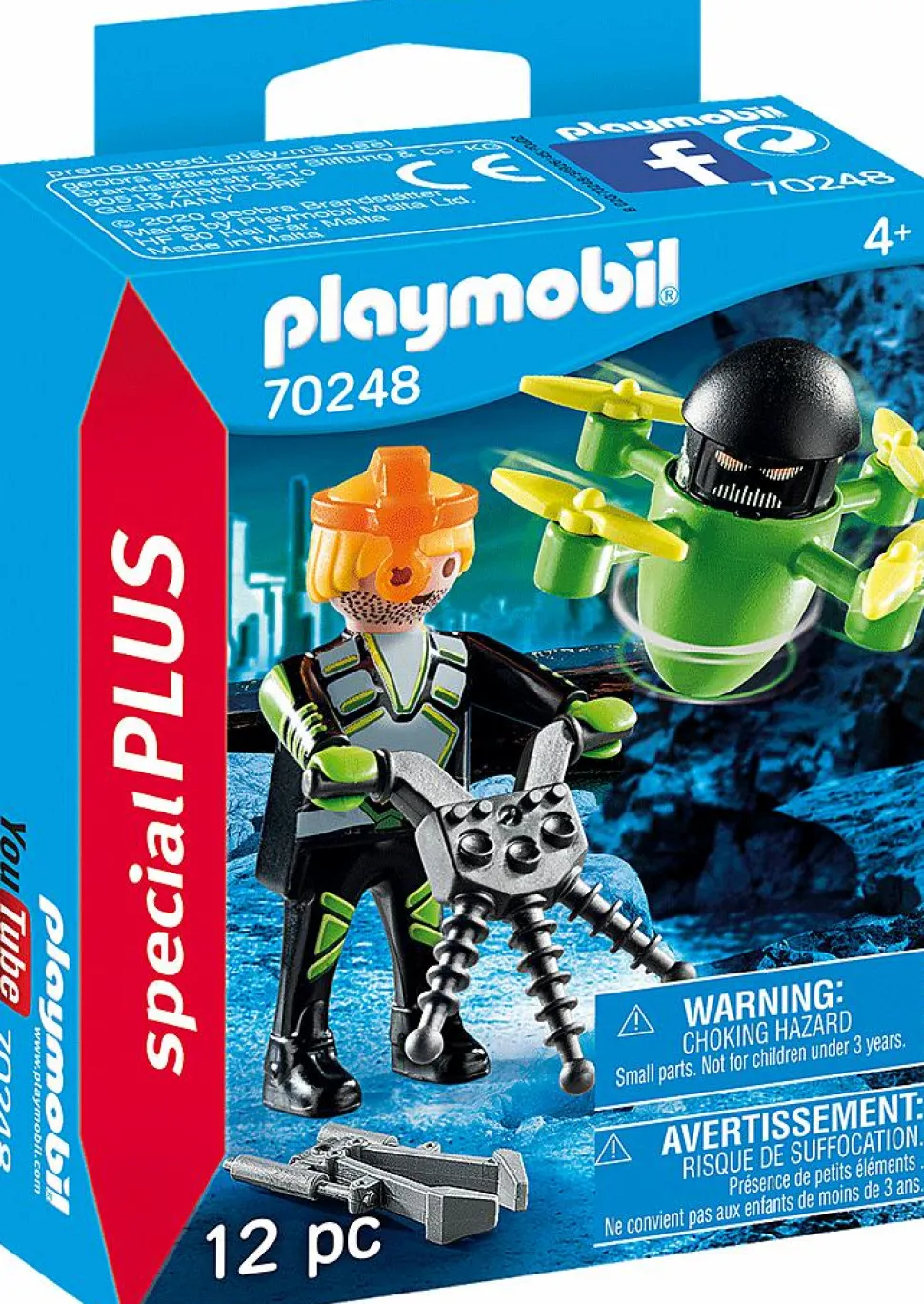 Playmobil: Top Agents - Agent with Drone Playset (70248)