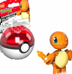 Pokemon - Charmander 2022 Evergreen Pokeball Mega Construx Construction Set Mini Figure (16 Pieces)