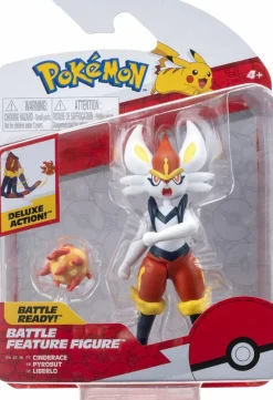 Pokemon - Cinderace Battle Feature 4.5" Action Figure