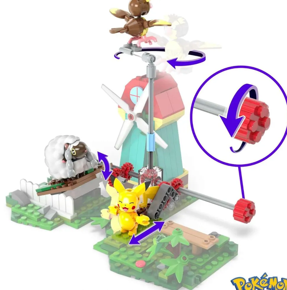 Pokemon - Countryside Windmill Mega Construx Building Block Construction Set (240 Pieces)