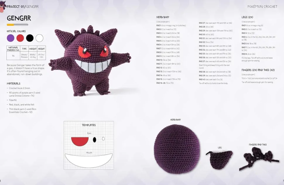 Pokemon - Crochet: Bring Your Favourite Pokemon to Life with 20 Cute Crochet Patterns Paperback Book