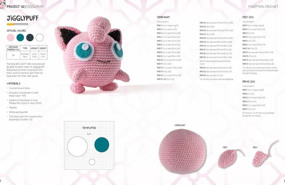 Pokemon - Crochet: Bring Your Favourite Pokemon to Life with 20 Cute Crochet Patterns Paperback Book