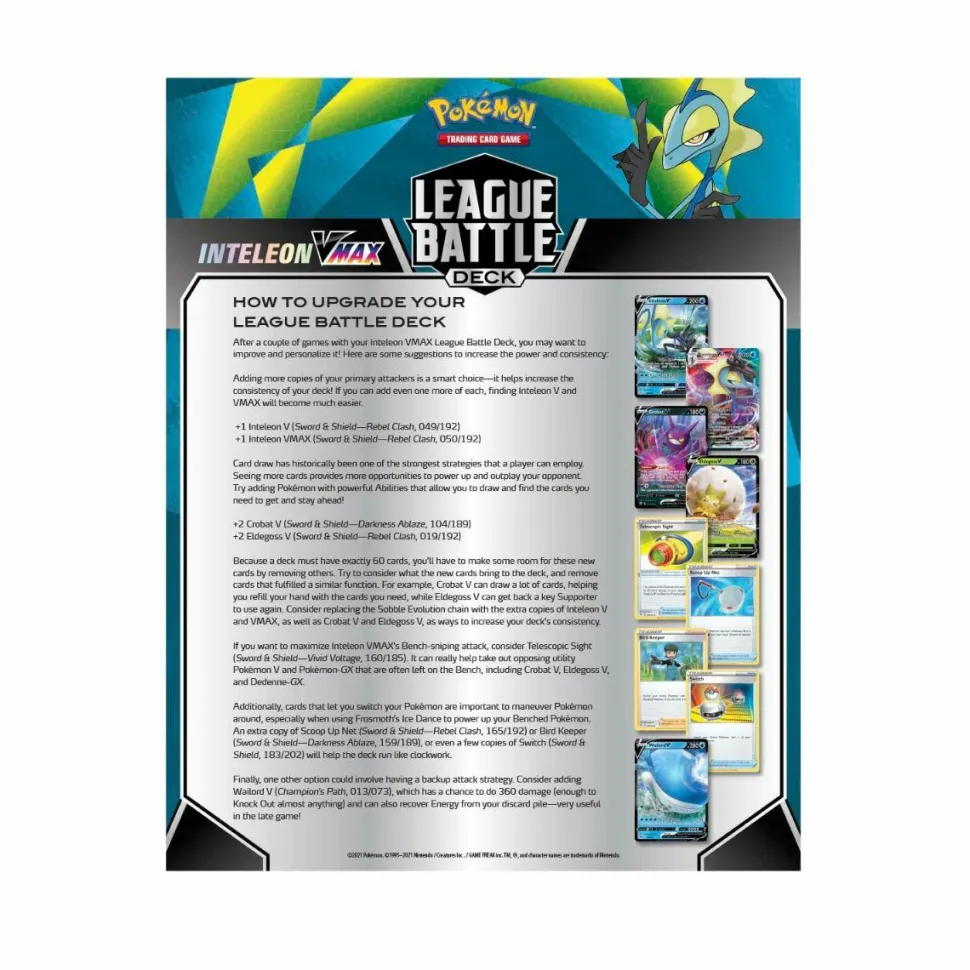 Pokemon - Inteleon VMax League Battle Deck