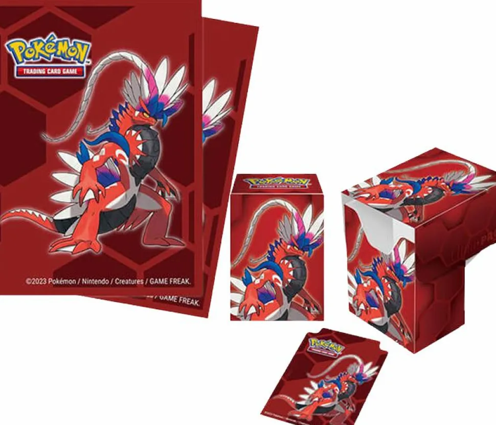 Pokemon - Koraidon ChromaFusion Standard Deck Protector Sleeves & Full View Deck Box Combo Pack