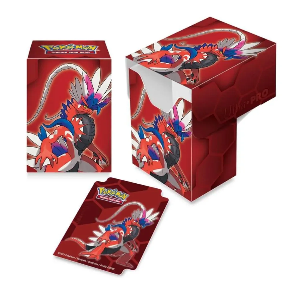 Pokemon - Koraidon ChromaFusion Standard Deck Protector Sleeves & Full View Deck Box Combo Pack