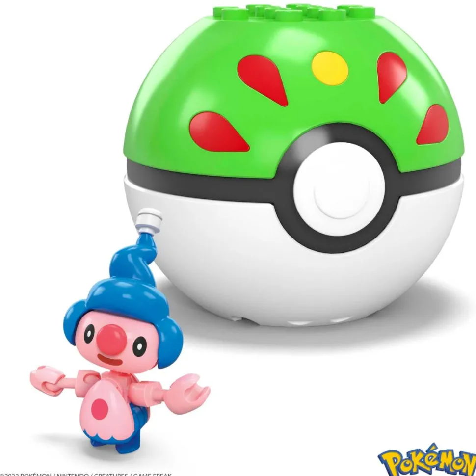 Pokemon - Mime Jr. Pokeball Mega Construx Construction Set Mini Figure (24 Pieces)