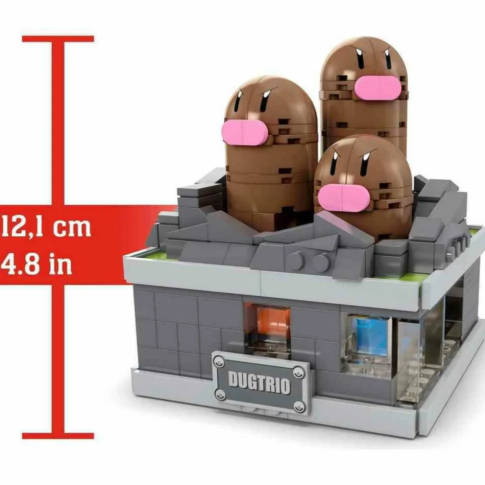 Pokemon - Mini Motion Dugtrio Mega Construx Building Block Construction Set (350 Pieces)