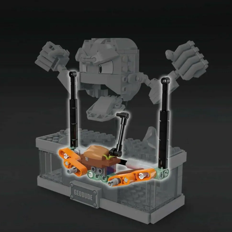 Pokemon - Mini Motion Geodude MEGA Building Block Construction Set (355 Pieces)