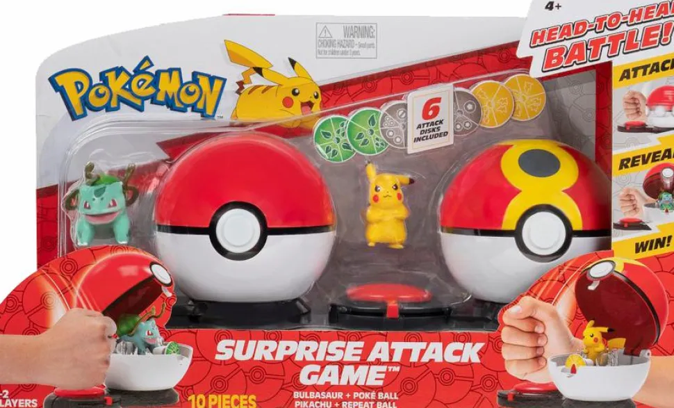 Pokemon - Pikachu and Bulbasaur Surprise Attack Game