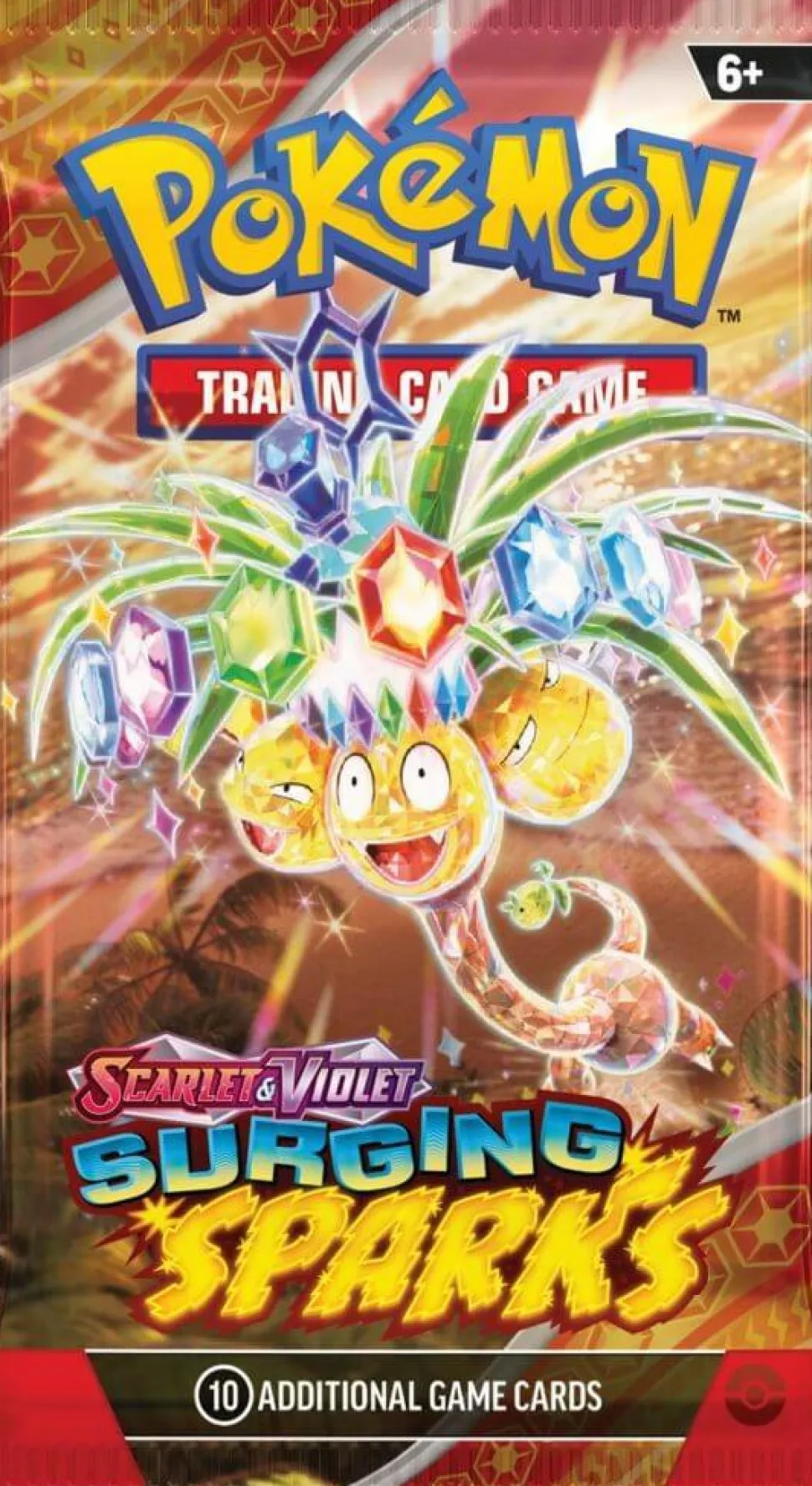 Pokemon - Scarlet & Violet 8 Surging Sparks Booster Pack (10 Cards)