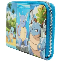Pokemon - Squirtle Evolutions 4” Faux Leather Zip-Around Wallet