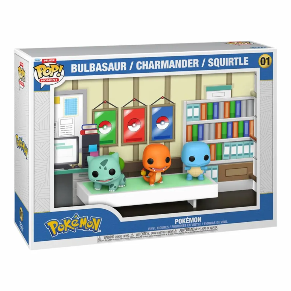 Pokemon - Starter Pokemon Bulbasaur, Charmander & Squirtle Pop! Moment Vinyl Figure