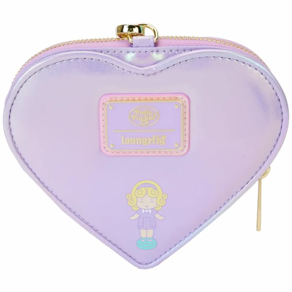 Polly Pocket - Compact Playset 5" Faux Leather Zip-Around Wallet