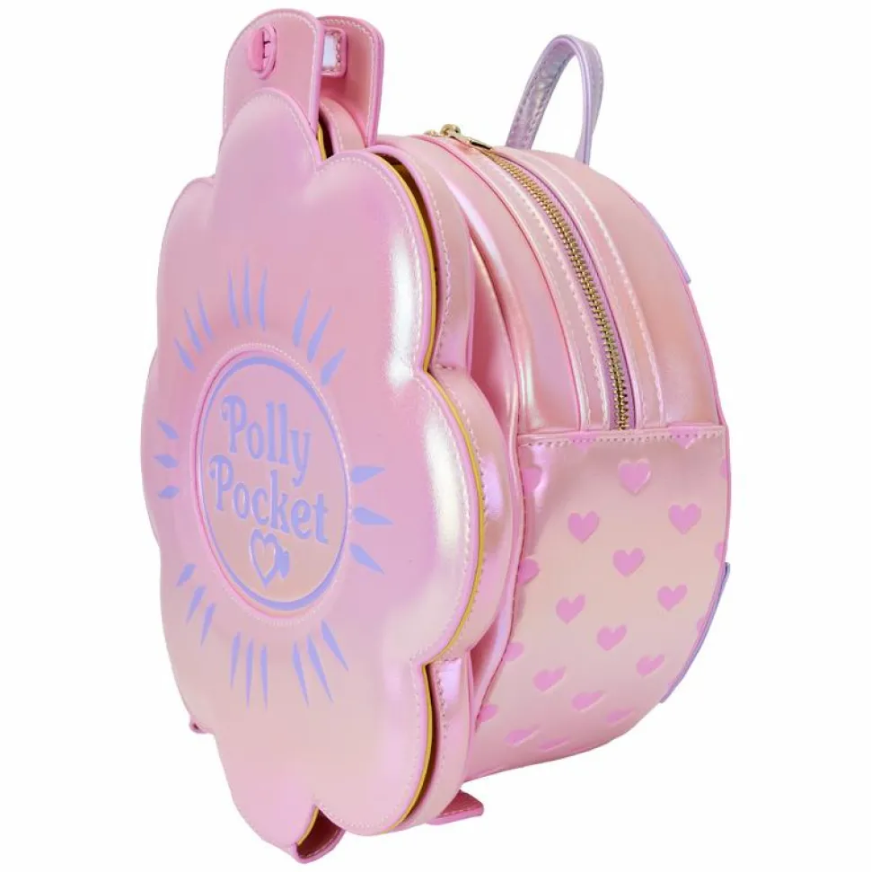 Polly Pocket - Compact Playset 12" Faux Leather Mini Backpack