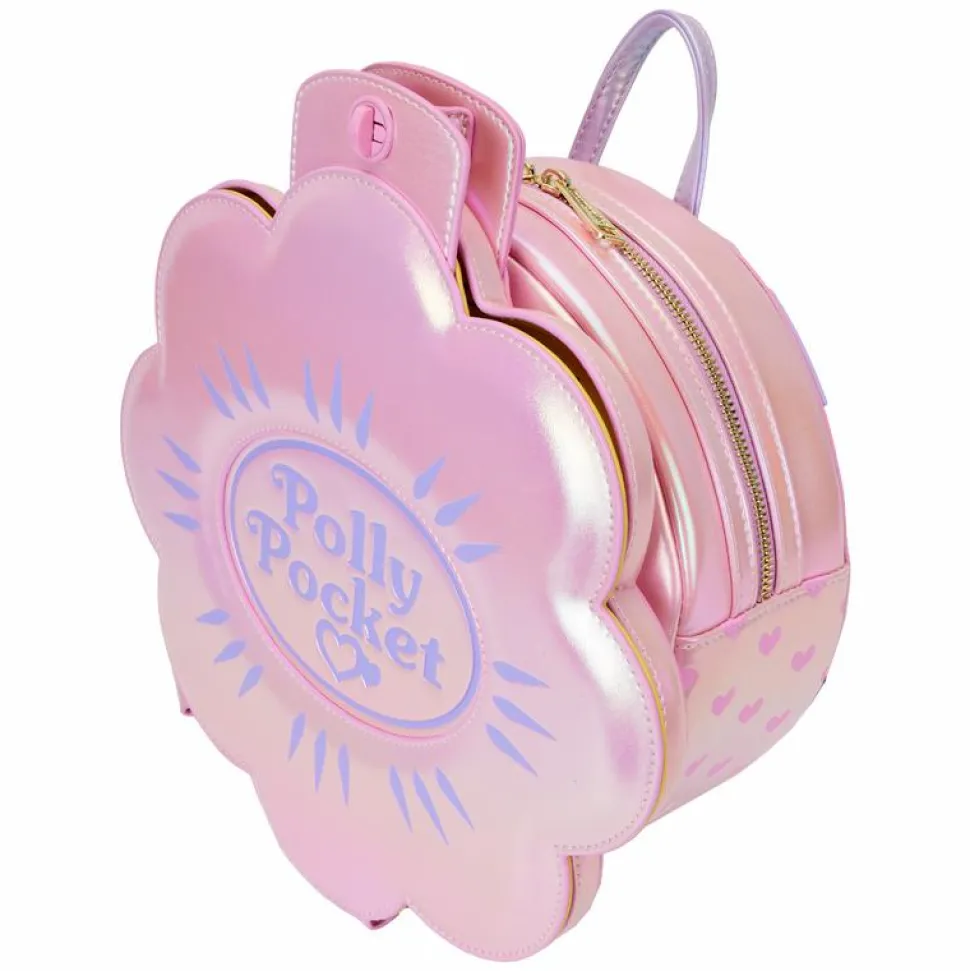 Polly Pocket - Compact Playset 12" Faux Leather Mini Backpack