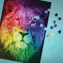 Polygon Portrait - King of the Jungle Jigsaw Puzzle (1000 Pieces)