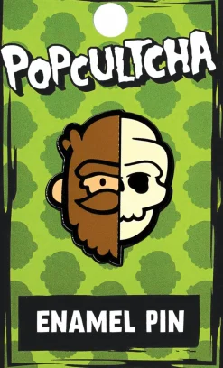 Popcultcha - Bigfoot Head (Half Skull) Enamel Pin